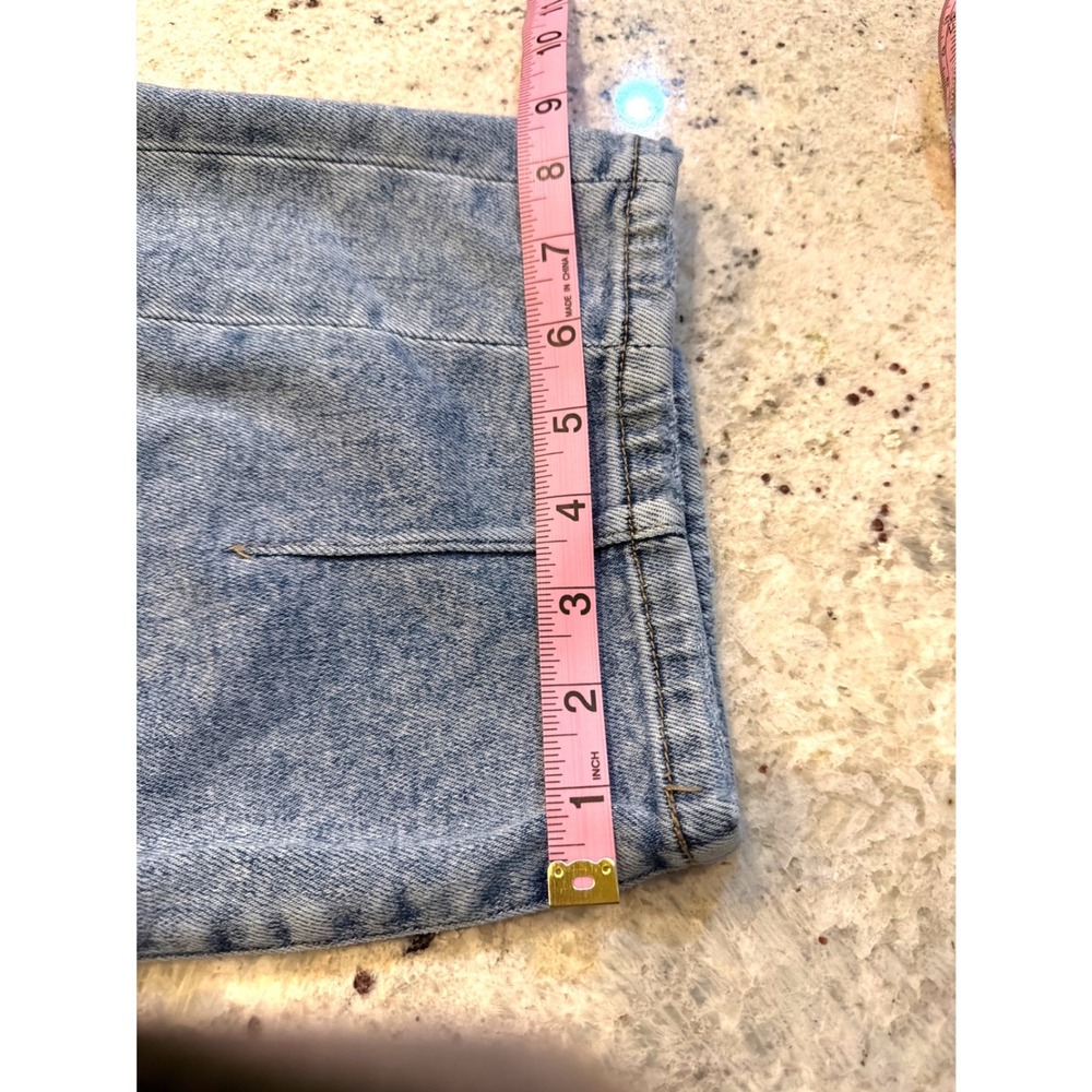 Risen Jeans Barrel Leg Women 9 29 (31 taped) Light Wash Seam Detail RDP5933 - Picture 12 of 13